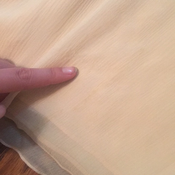 Alex Gaines 100% Silk Peach dress w beading - Picture 6 of 7